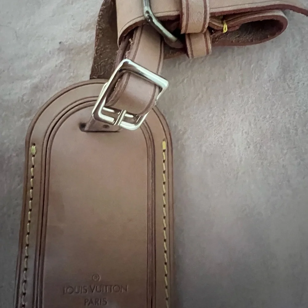 Louis Vuitton Tan Leather Travel Bag
